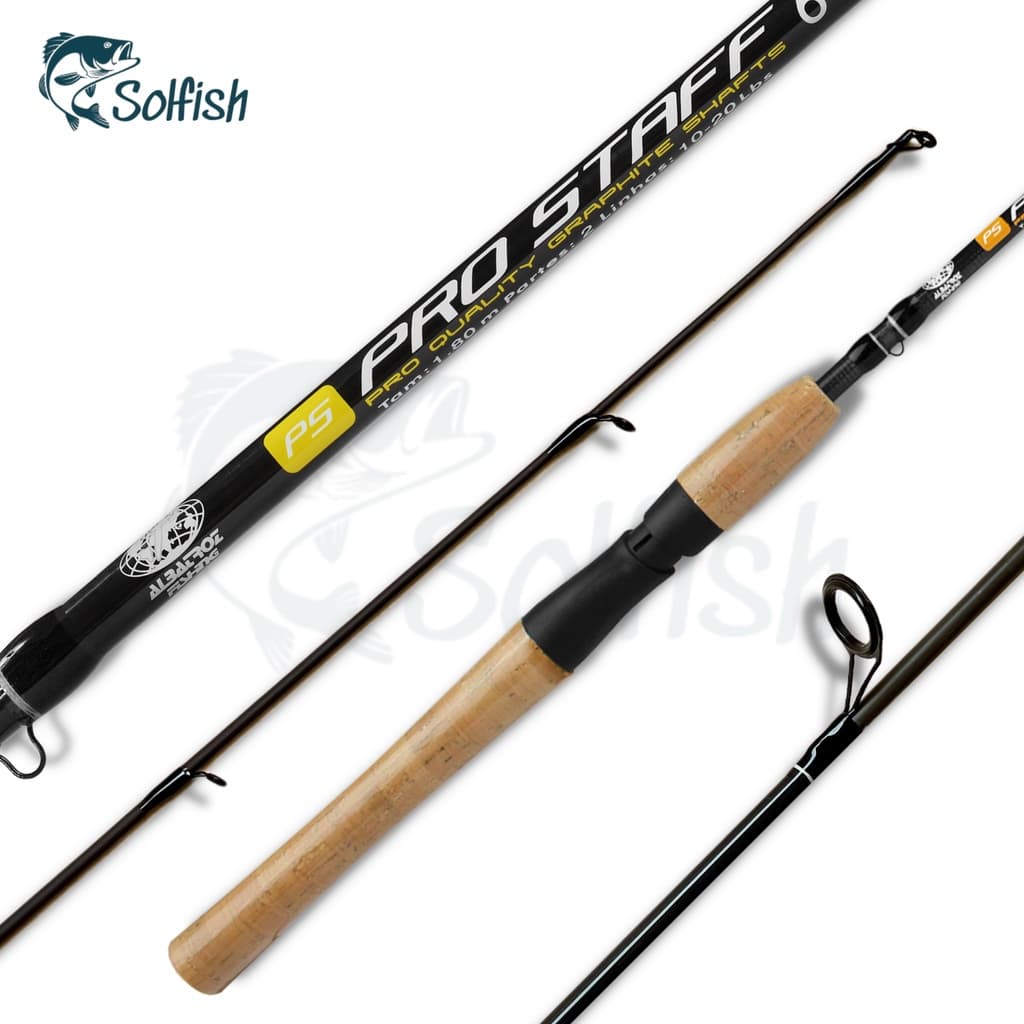 Vara de Pesca Molinete Pro Staff 1,80m 20lbs S602 Albatroz Carbono Ultralight