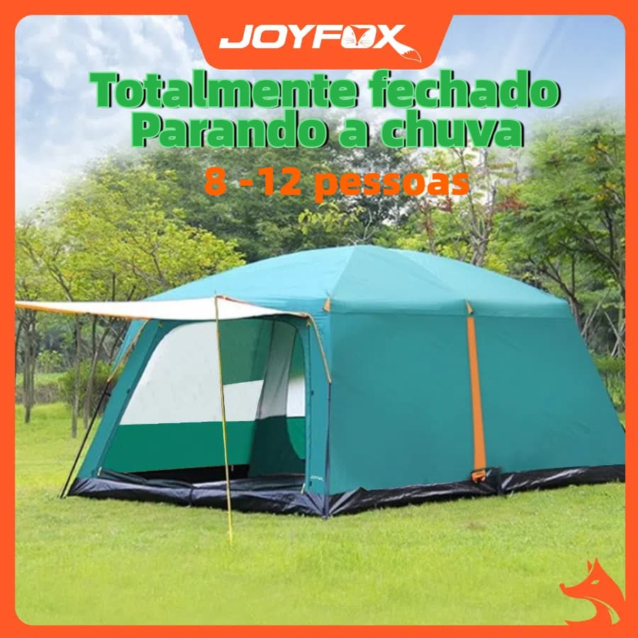 Barraca Camping Acampamento8-12 Pessoas Impermeavel 4000mm Joyfox Barraca Familiar Grande 380260195cm