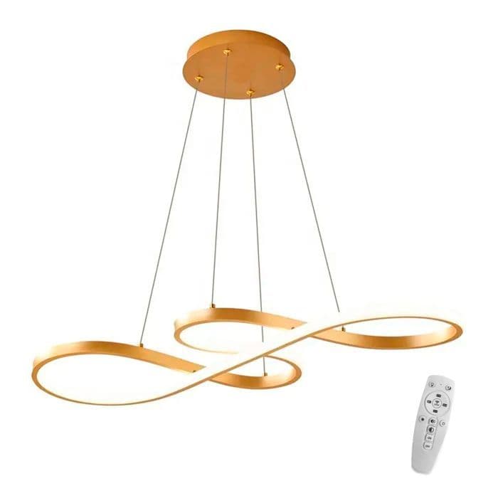 Lustre  Led Pendente Infinito Luxo Design Moderno Bivolt 45w Brinovar