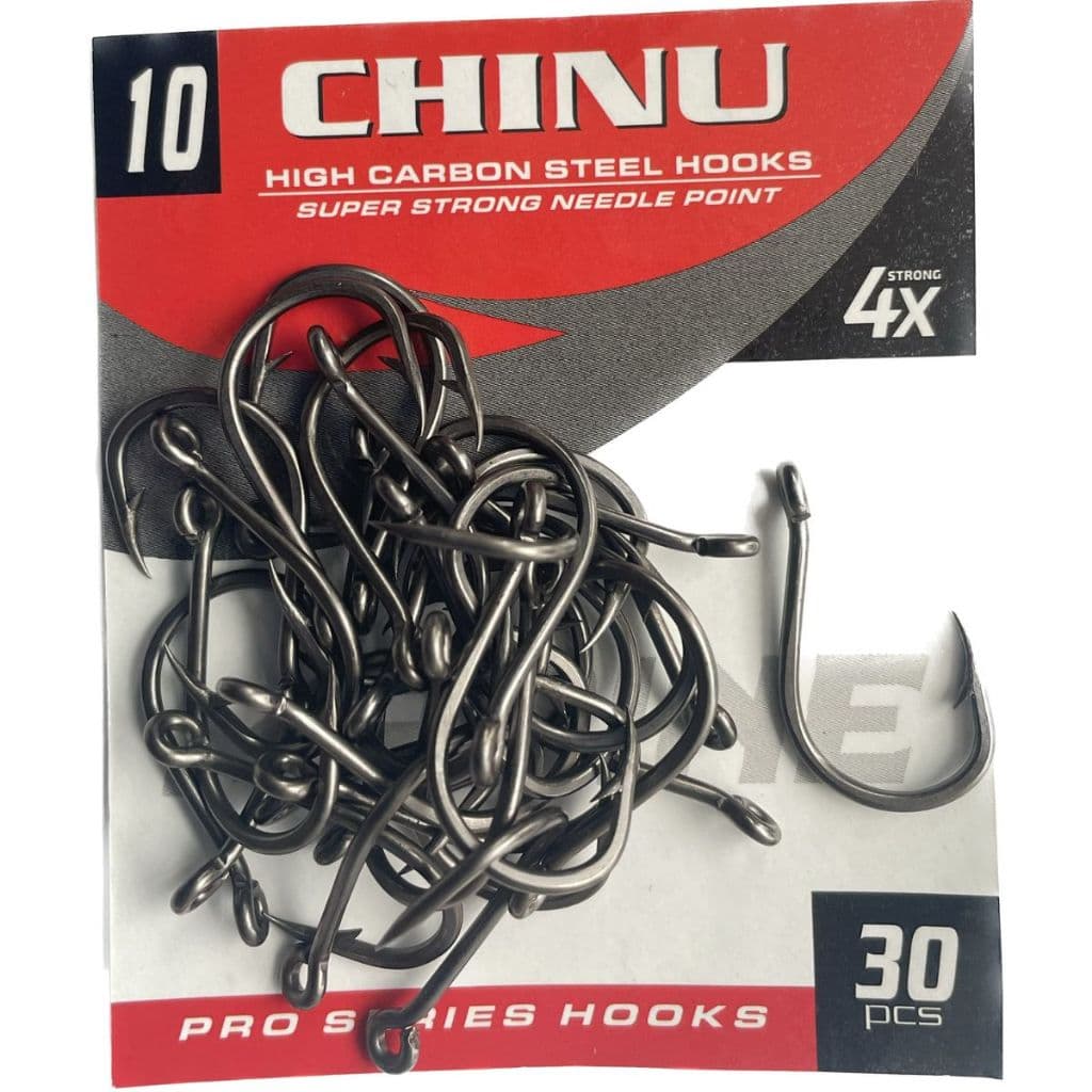 Anzol Marine Sports Super Chinu 4x Black - Tamanho 10 PCS 30