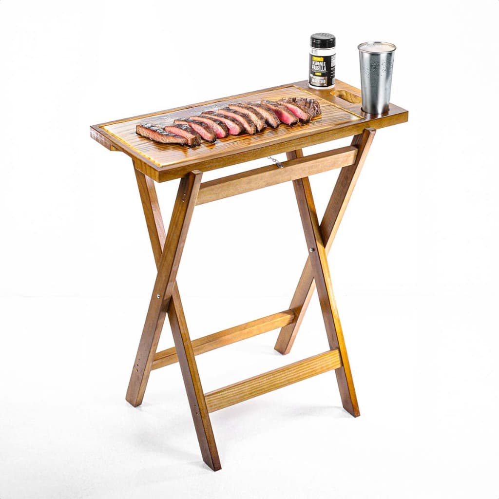 Tabua de ​carne Kit churrasco Tabua de churrasco com Cavalete Madeira
