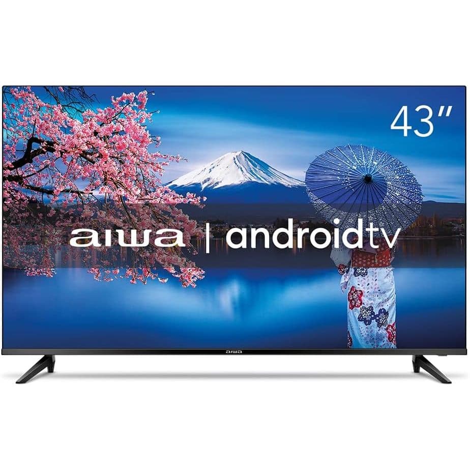 Smart TV Aiwa 43” Android Full HD Borda Ultrafina HDR10