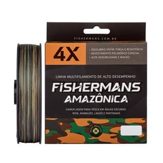 Fishermans Amazônica 4X Linha Para Pesca Multifilamento | 10 até 100 libras