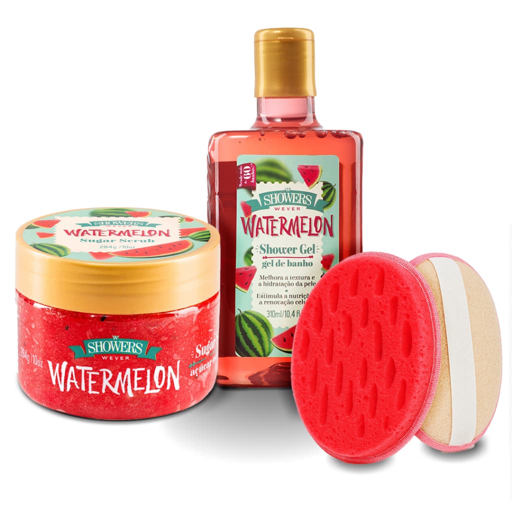 Kit Banho: Esfoliante Corporal de Açúcar + Gel de Banho + Brinde Exclusivo! - Wever Cosméticos
