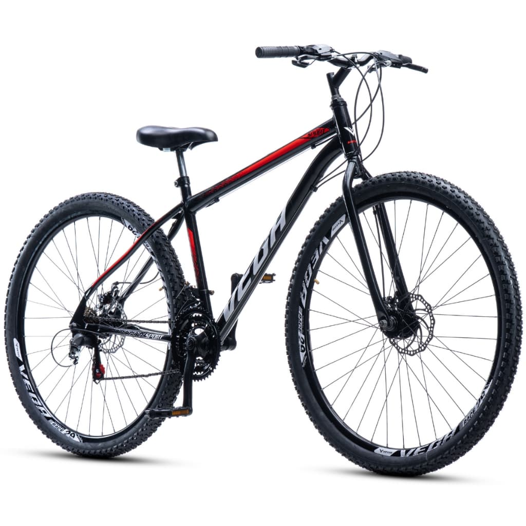 Bicicleta Aro 29 Aero VEGA Sport Aço Carbono 21 Velocidades Freio a Disco