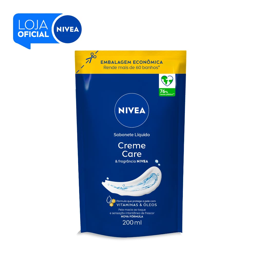 NIVEA Sabonete Líquido Refil Creme Care  200ml