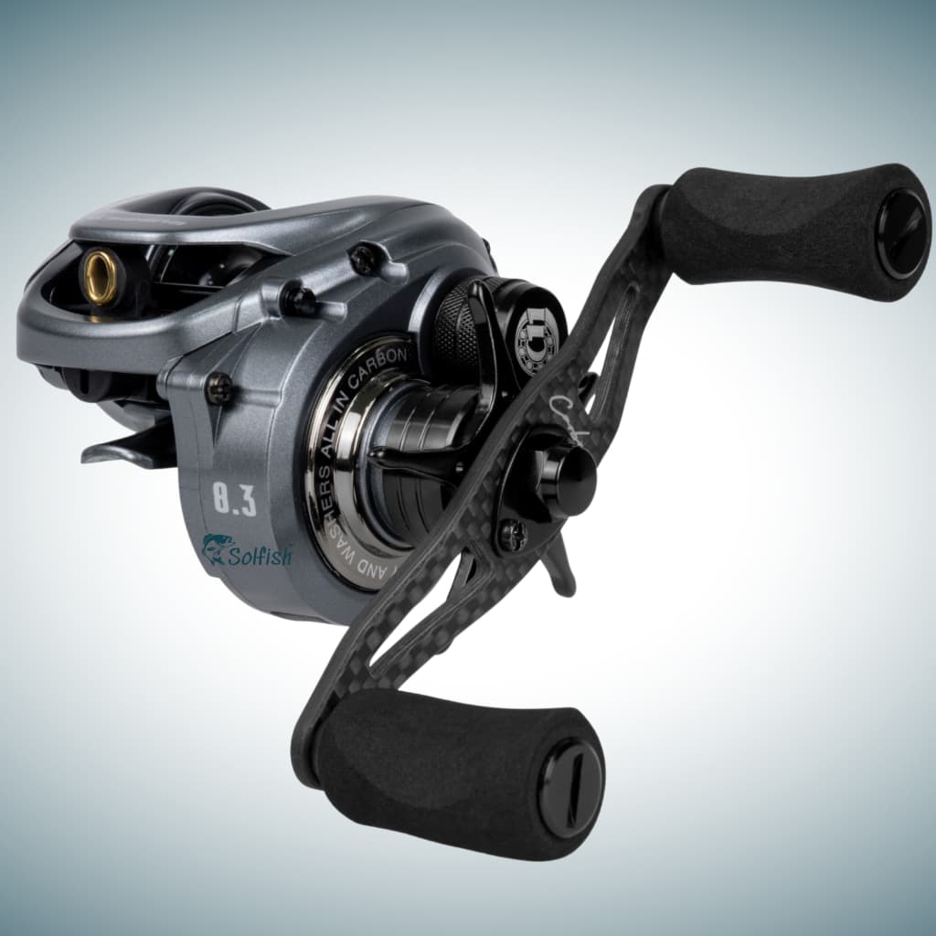 Carretilha Kawana Lince Carbon 11 Rolamentos 7kg Drag 136g  Freio Centrífugo Leve Resistente Premium