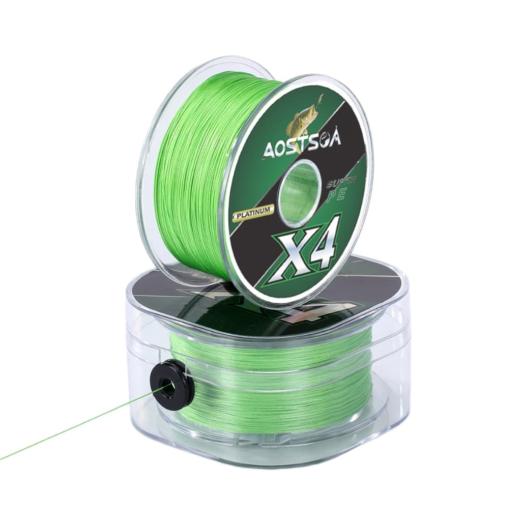 Linha De Pesca Multifilamento  300m/500m Verde Cinza Multicor 4 Fios Super Resistente PE