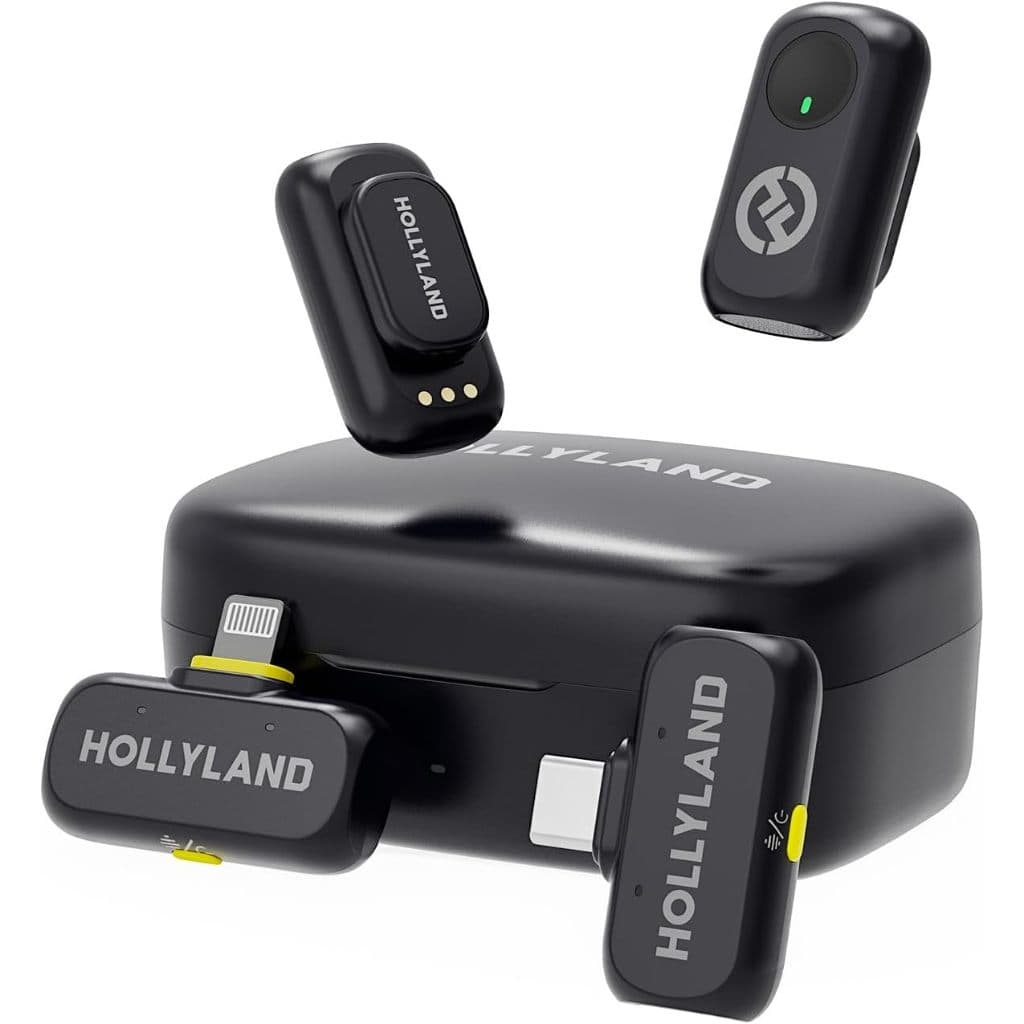 Microfone Hollyland Lark A1 Duo Usb-c cor Preto