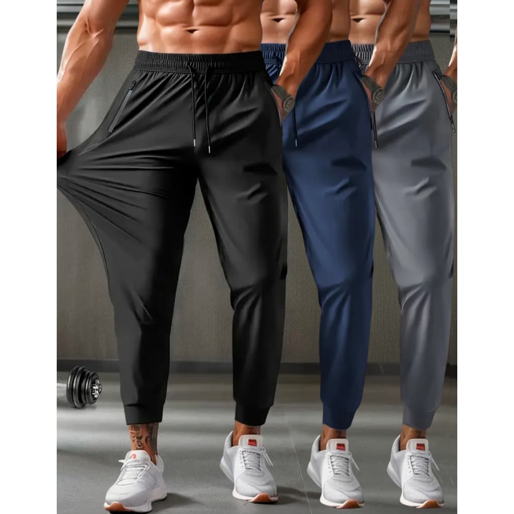 Calça Com Elastano Esportiva Fitness Slim Fit