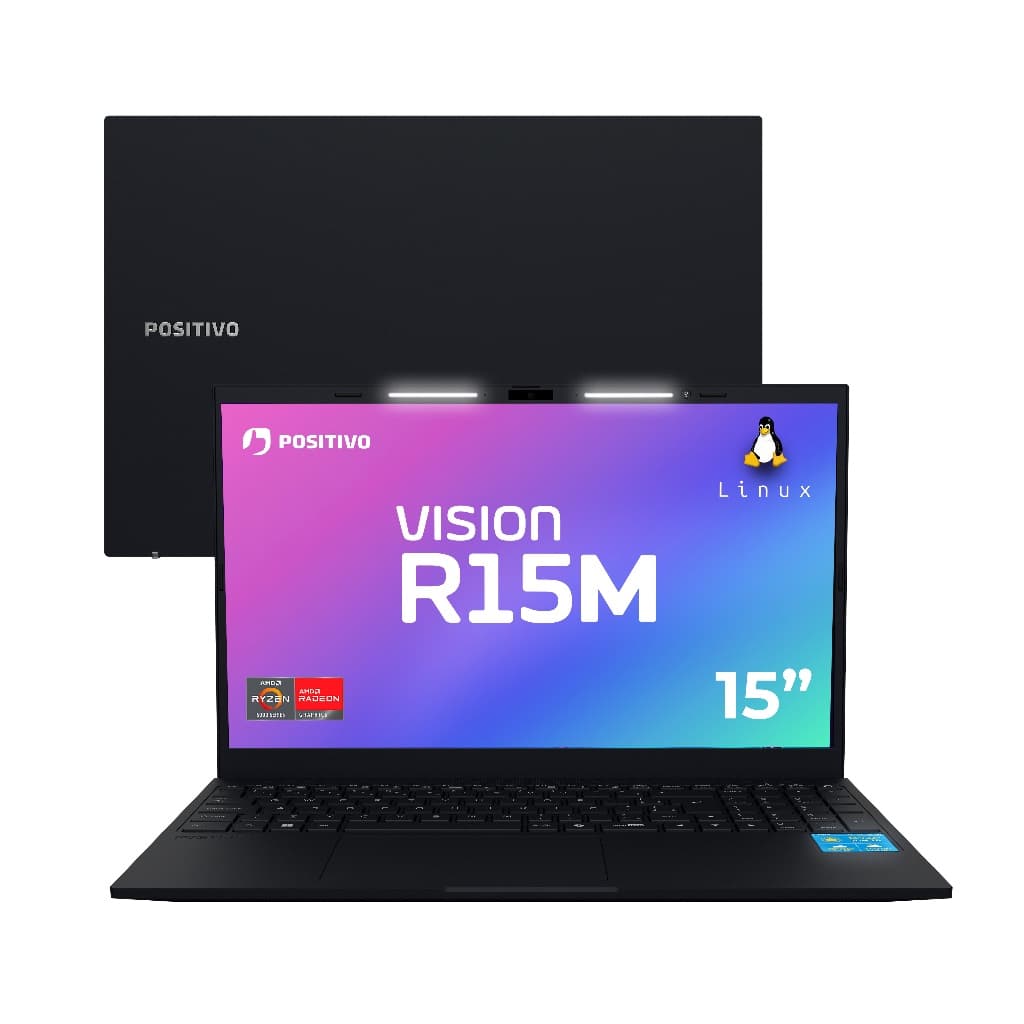 Notebook Positivo Vision R15M Ryzen 7-5825U Tela IPS 8GB RAM 256GB SSD