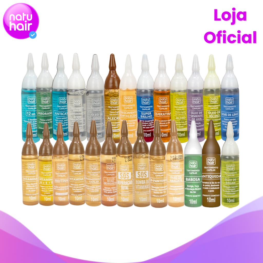 Ampola de tratamento capilar Natuhair 10ml - (Unidade