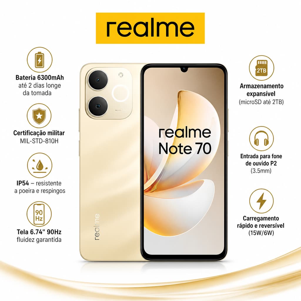 Realme Note 70 – 256GB | 4GB RAM