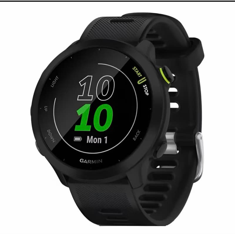 Relógio Inteligente Garmin Forerunner 55 Preto - GPS, Medição Cardíaca e Bateria Longa