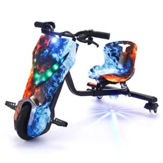 Triciclo Elétrico Drift Motorizado 250W 350w Adulto/Infantil 6" 8" Polegadas 3 Velocidades Bluetooth Led
