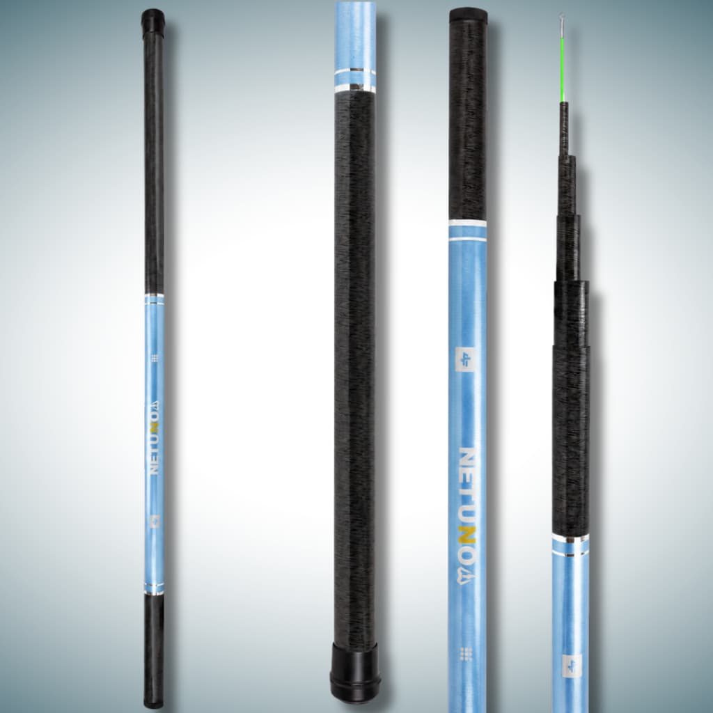 Vara Telescópica Netuno 3m | 4m | 5m | 6m | 7m Fibra Vidro Casting 30g Gomo Longo Albatroz Fishing