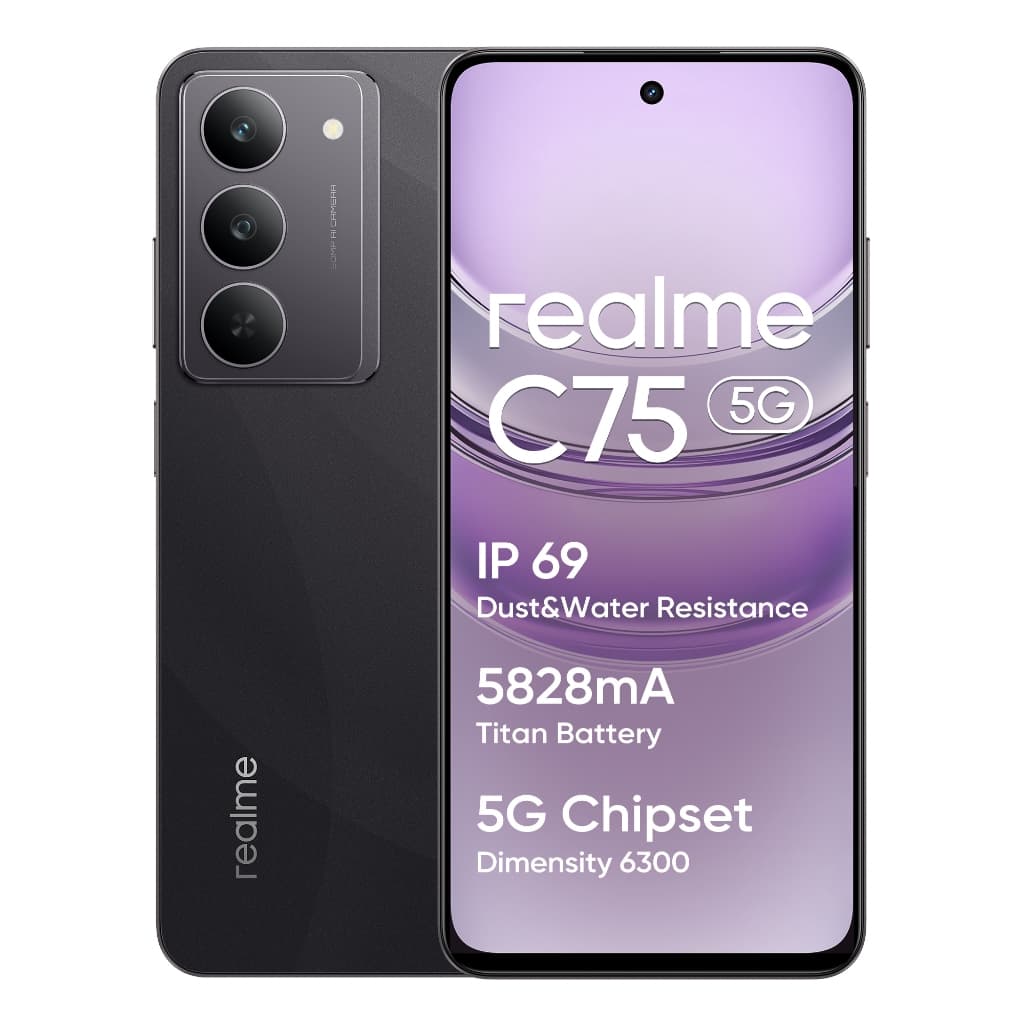 Realme C75 5G 256GB/8GB RAM Processador MediaTek Helio G92 Max Câmera 50MP 6000mAh Versão Global
