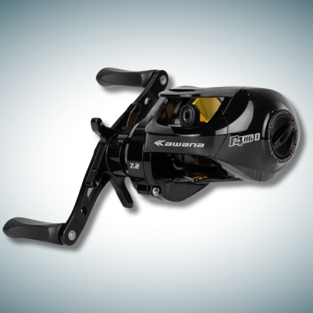 Carretilha KAWANA P4 BG 8,5kg  Drag 4 Rolamentos Corpo Carbono Pesqueiro Pesca Pesada Barata Novidade