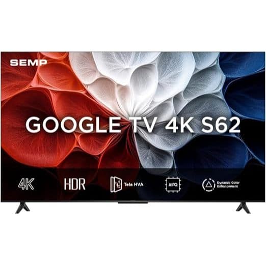Smart TV SEMP 65" LED HVA 4K UHD Google TV