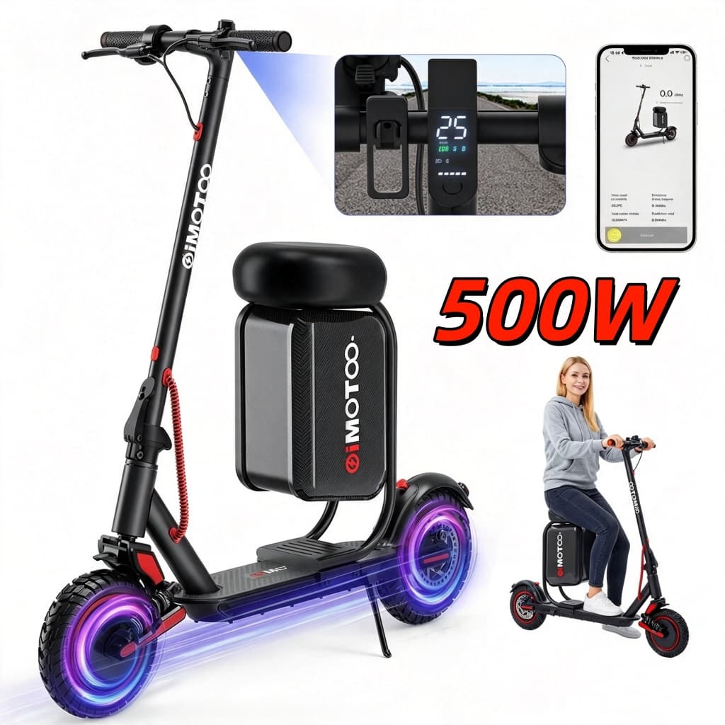 Patinete Elétrico Dobrável 350W, Bateria 36V7,5Ah, Bluetooth, Autonomia 25km
