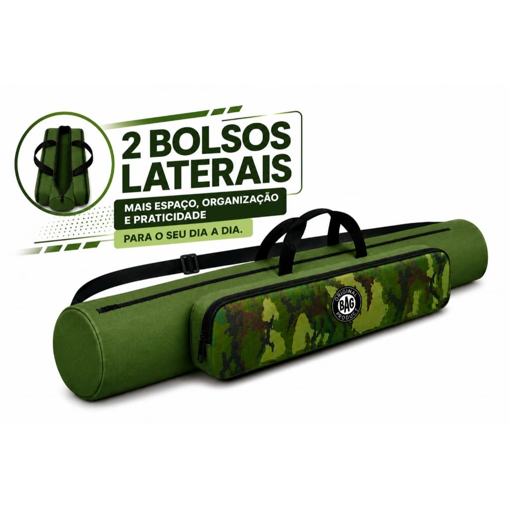 Bolsa porta vara de pesca 80cm  até 1,80mt com Diametro Cores