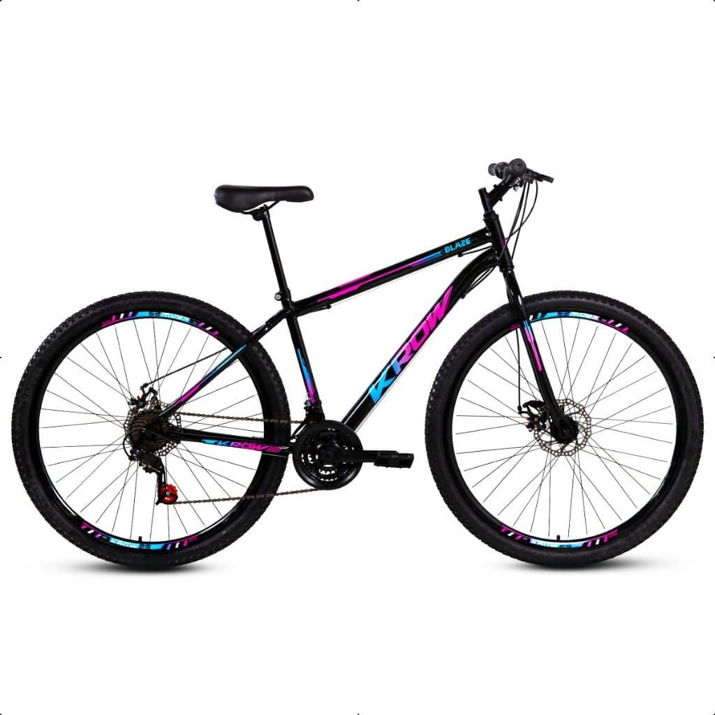 Bicicleta Aro 29 Aço Carbono 21 Velocidades Freio à Disco Suspensão