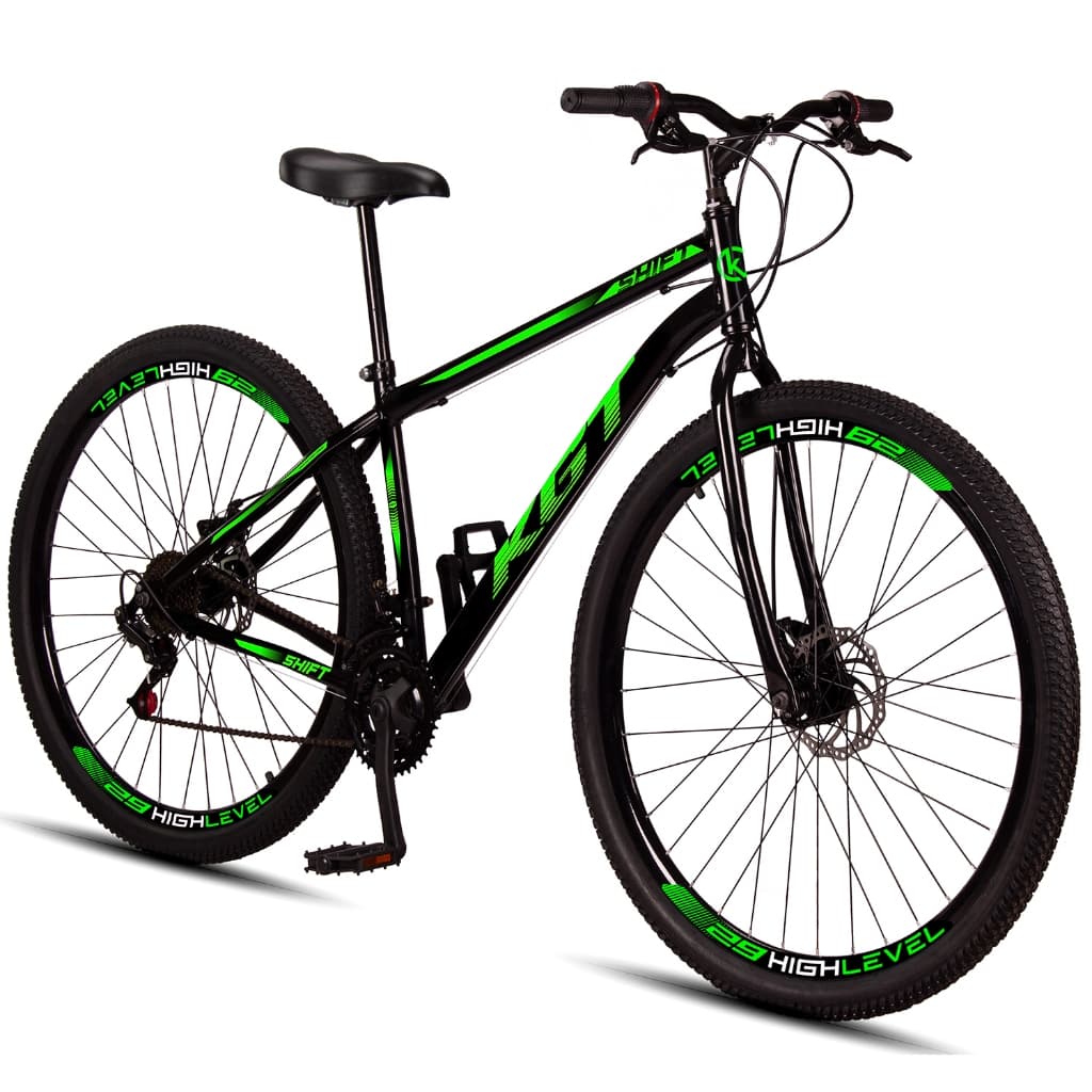Bicicleta KGT Aro 29 com 21 velocidades, freios a disco e suspensão