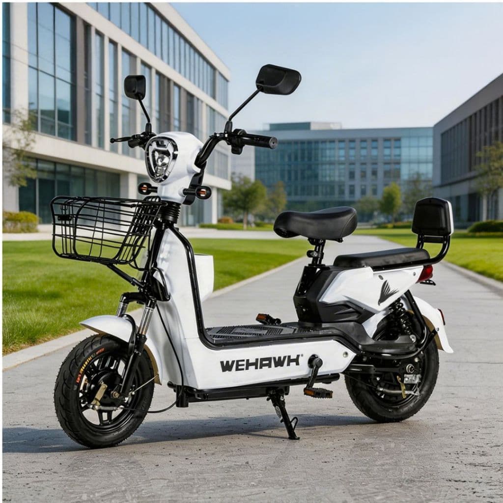 Bicicleta Elétrica Basket WX-03 800W Wehawk Bateria de Chumbo 48V/12Ah 32Km/h