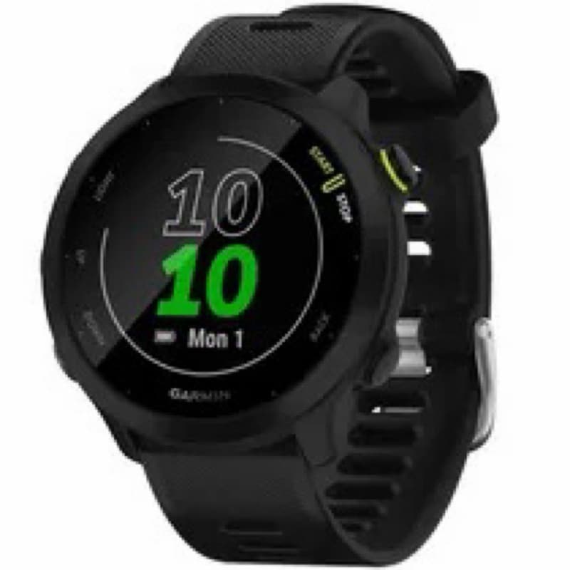 Relógio Inteligente Garmin Forerunner 55 Preto - GPS, Medição Cardíaca e Bateria Longa