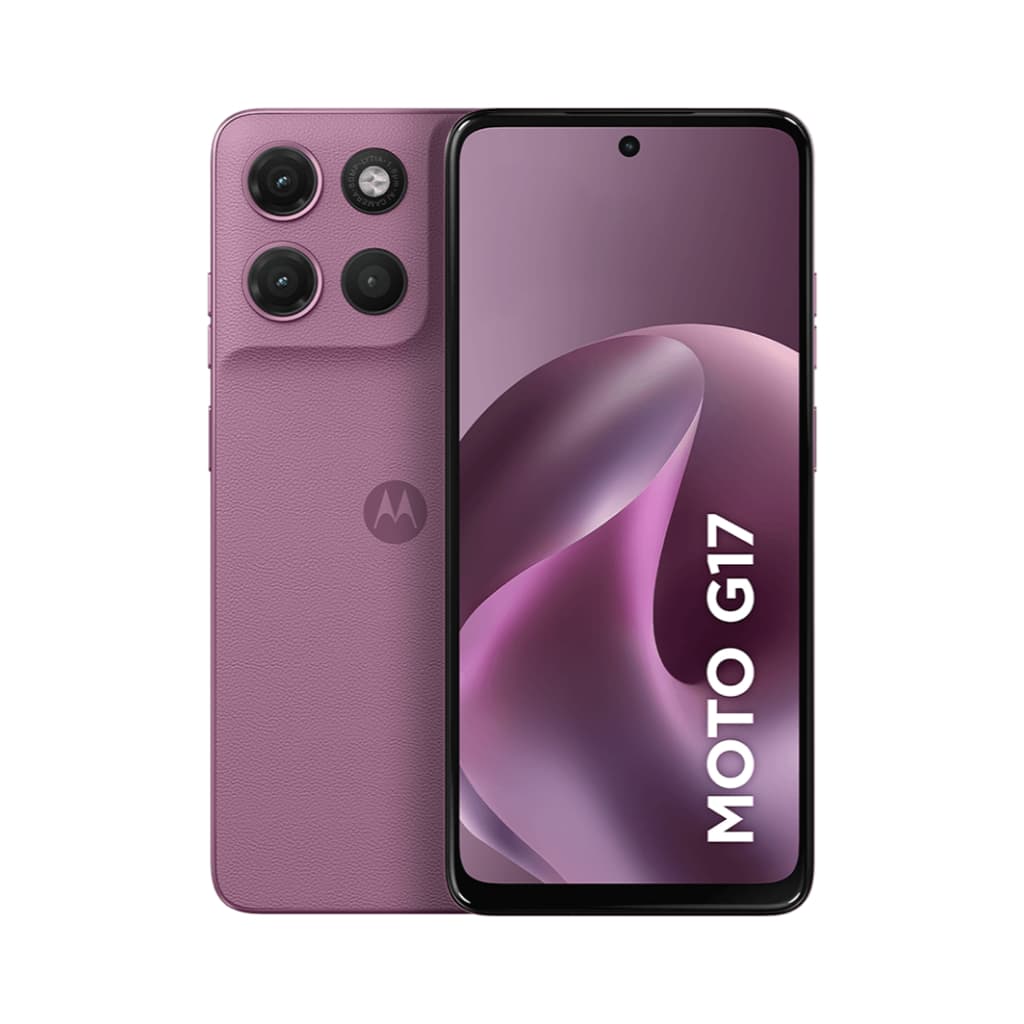 Smartphone Motorola Moto G17 128GB, 4G, 12GB RAM Boostx, Tela 6.7 FHD+, Câm. 50MP - Rosa