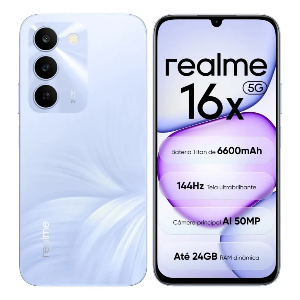 Smartphone Realme 16x 5g 256gb 8gb Ram