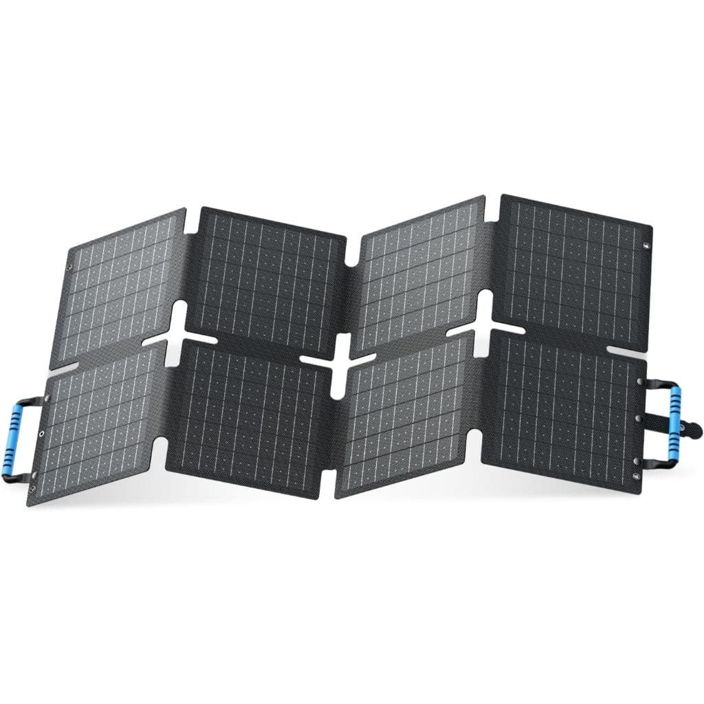Placa Solar Portátil Bluetti Sora 60w Painel Usb Usb-c Leve Preto 18v 21v