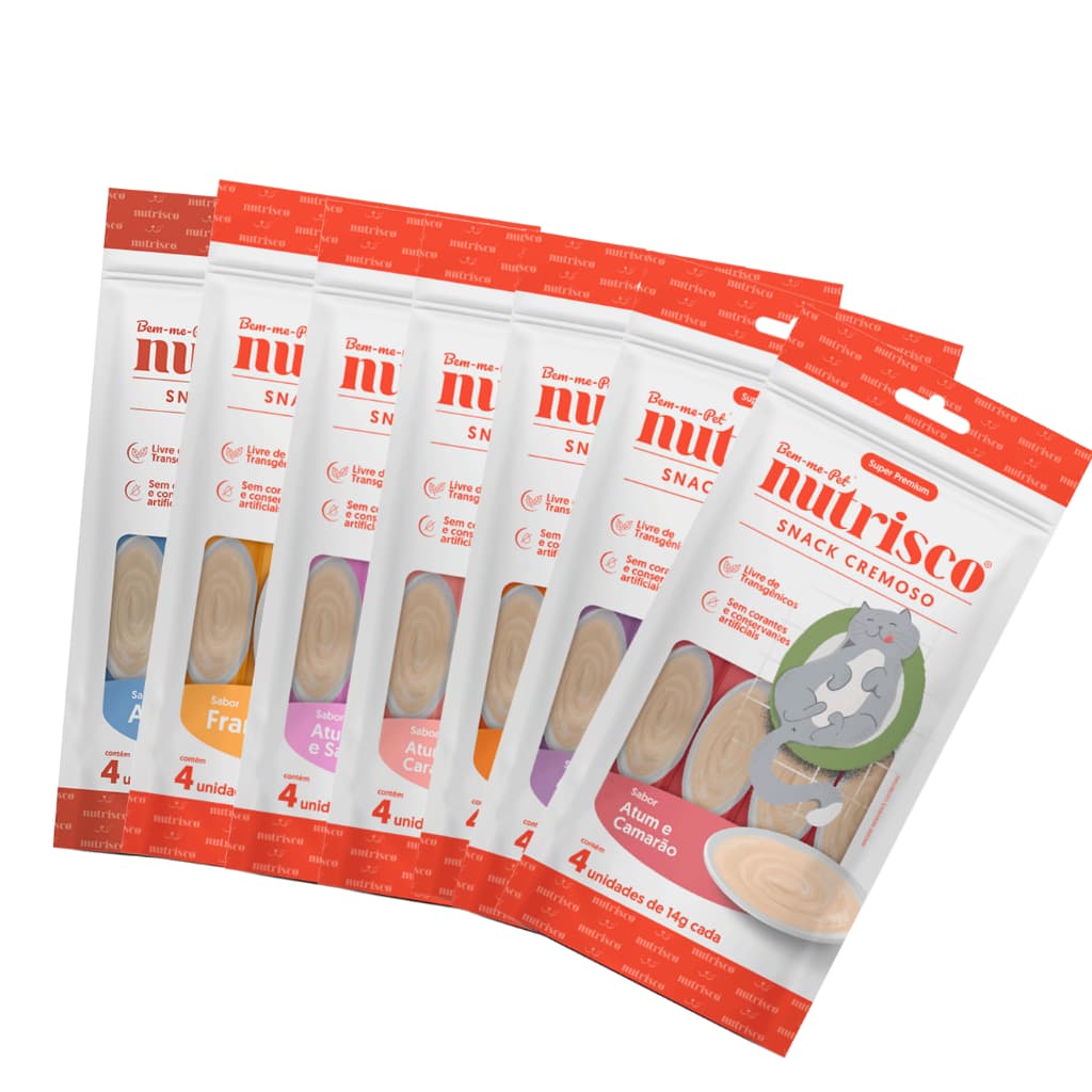 Snack Cremoso para  Gatos Nutrisco Sabores Variados 56 g Pestisco