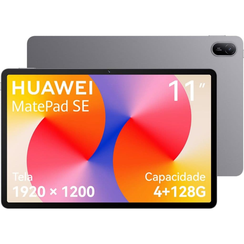 Tablet, HUAWEI MatePad SE 11, 4+128GB, Tela HUAWEI FullView de 11" para Conforto Visual，Superbateria de 7700 mAh 22,5W，C
