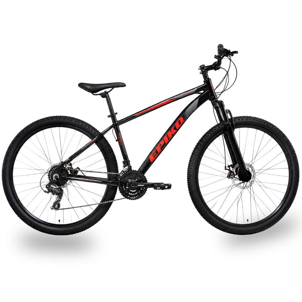 Bicicleta Aro 29 Epiko Alumínio 21v Preto Vermelho Bike Esporte