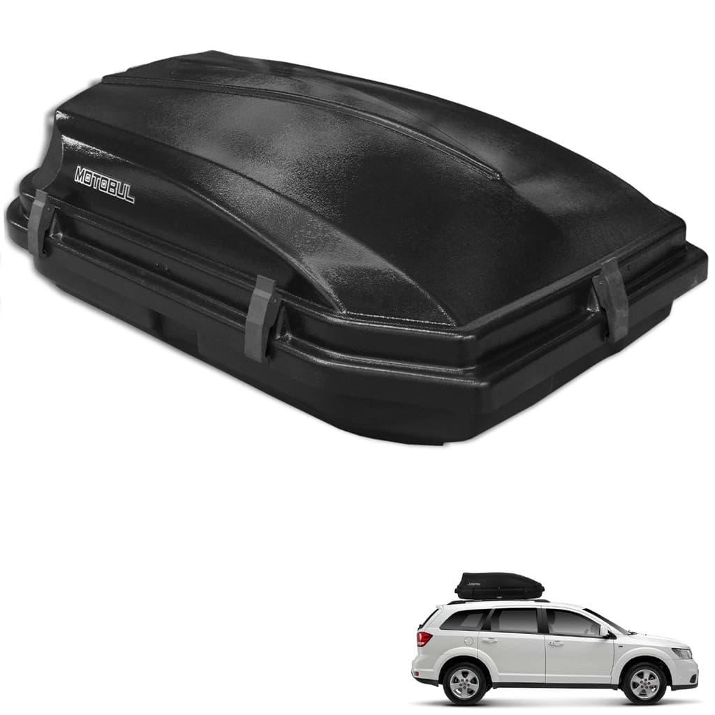 Bagageiro De Teto Motobul Bau Maleiro 270L Preto Universal