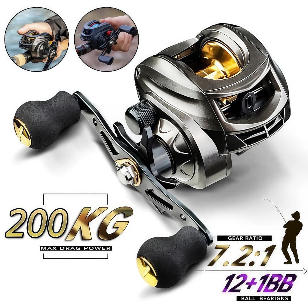240Kg Carretilha De  Pesca Com Marine Sports Pitching 6.2 : 1 Alta 10kg Max Molinete De Pesca Molinete Pesca Mulinete