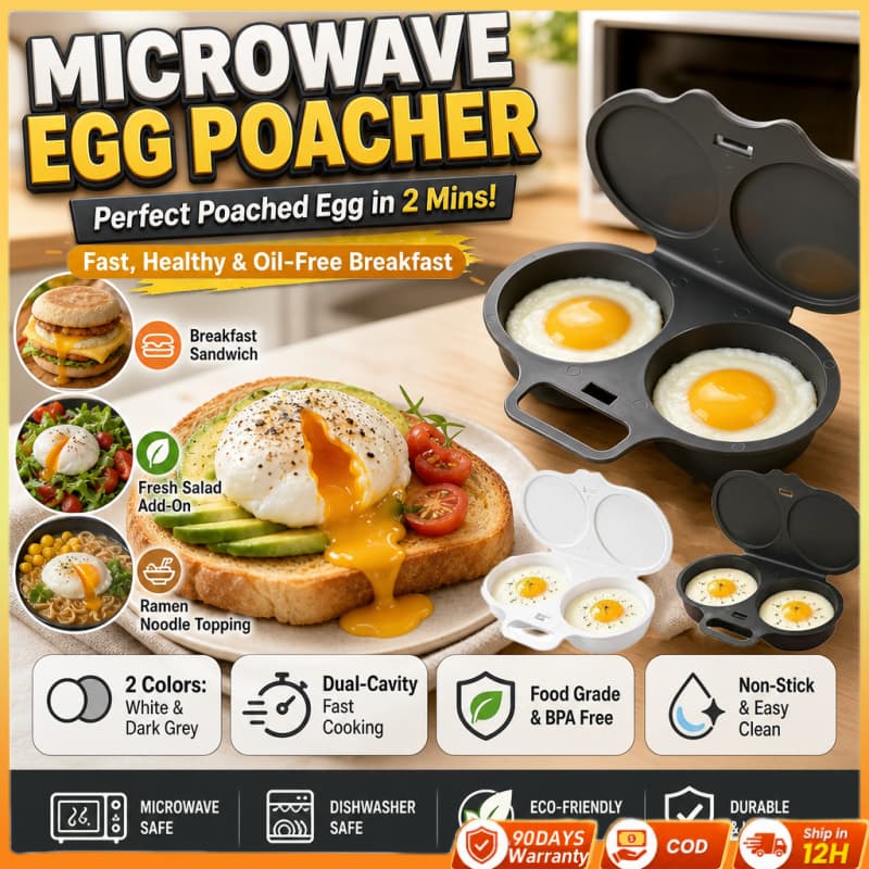 Enviar Em 12H) Caçador De Ovos De Micro-Ondas De Cavidade Dupla , Fogão Antiaderente Sem Óleo , Fácil Limpeza , BPA , R