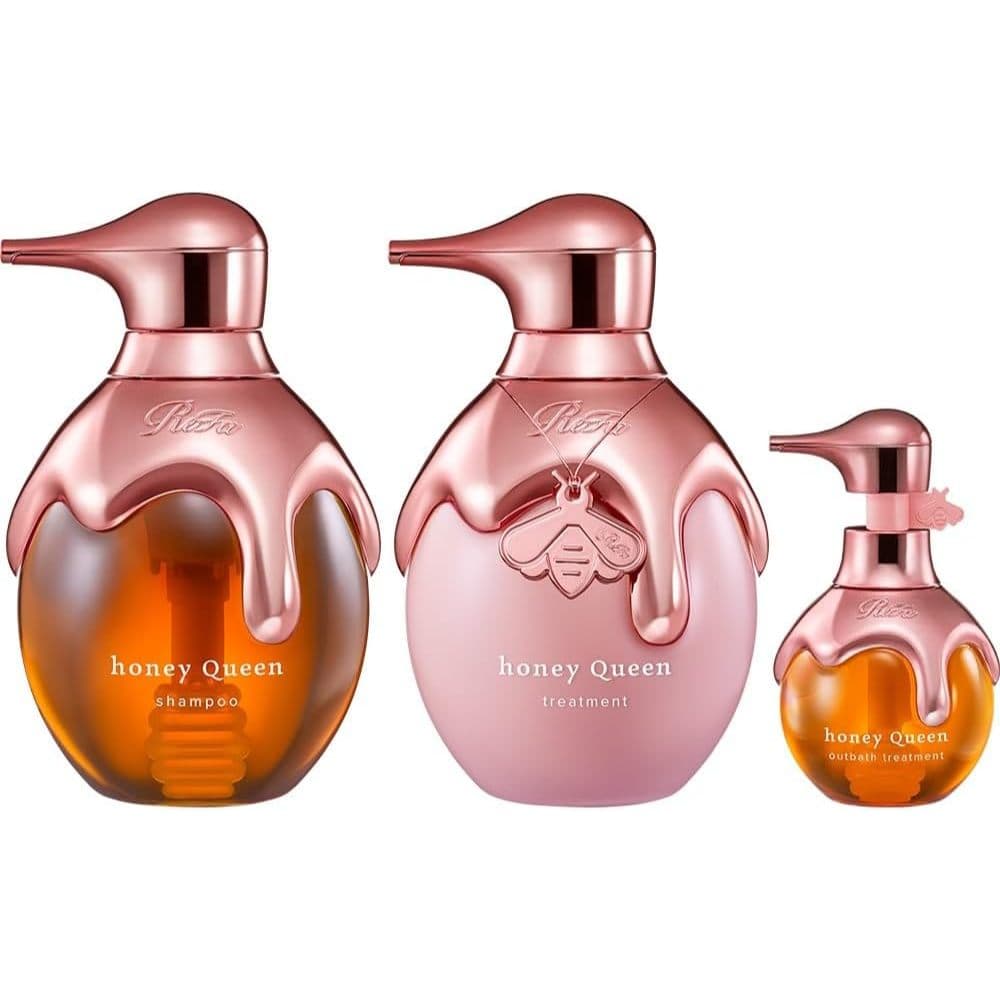 ReFa Honey Queen Rose Shampoo Treatment Leave-in | Royal Jelly Honey Frizz Repair Moisture Shine Damaged Hair from Japan