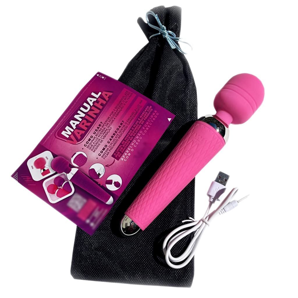 Vibrador Massageador Clitoriano Potente 6000 Rpm Silencioso Varinha Mágica Ponto G Orgasmo Portatil