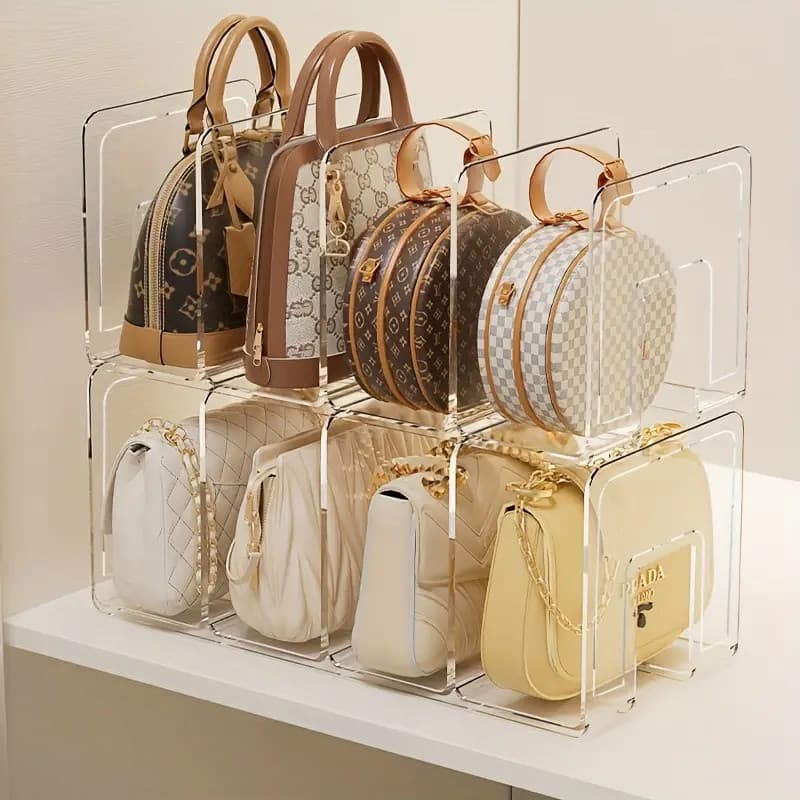 Organizador Acrilico Escritorio Estante Sala Multiuso Livros  Bolsa Clutch Carteira Paramount