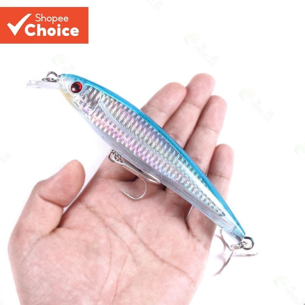 HENGJIA 1Pc 16Cm/42G Long Shot Big Minnow Isca De Pesca Slot De Sangue Gancho Flutuante Dura Equipamento