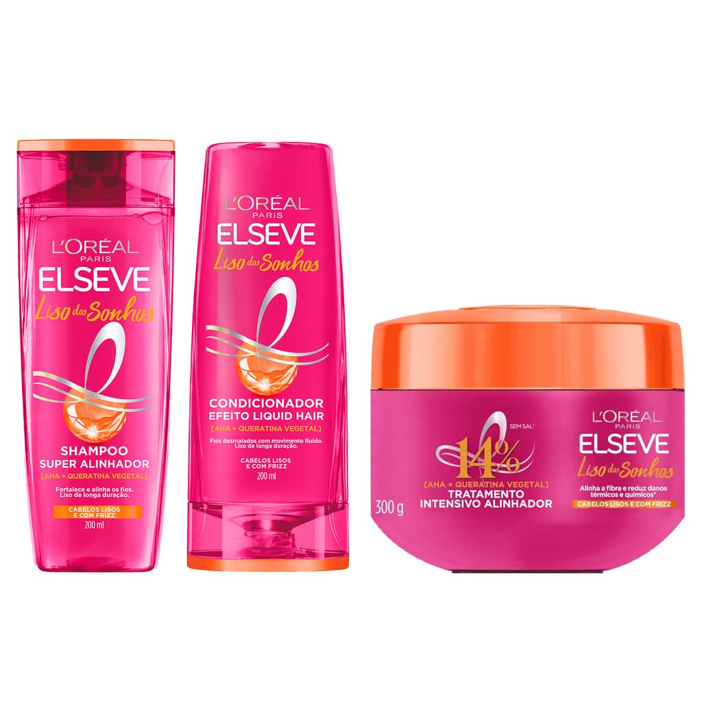 Kit Elseve Efeito Liso dos Sonhos