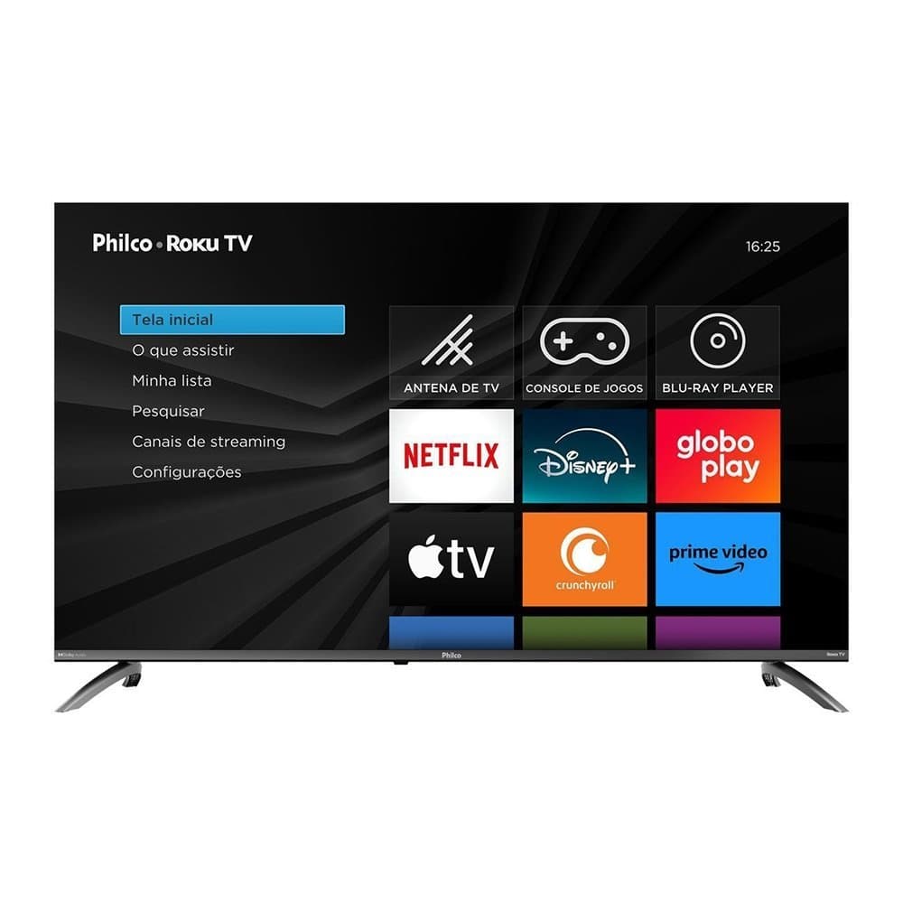 Smart Tv Lcd Led 50" Philco P50crb 4K Uhd como Wi-Fi, Hdmi, Usb, Dolby Aúdio, 60Hz