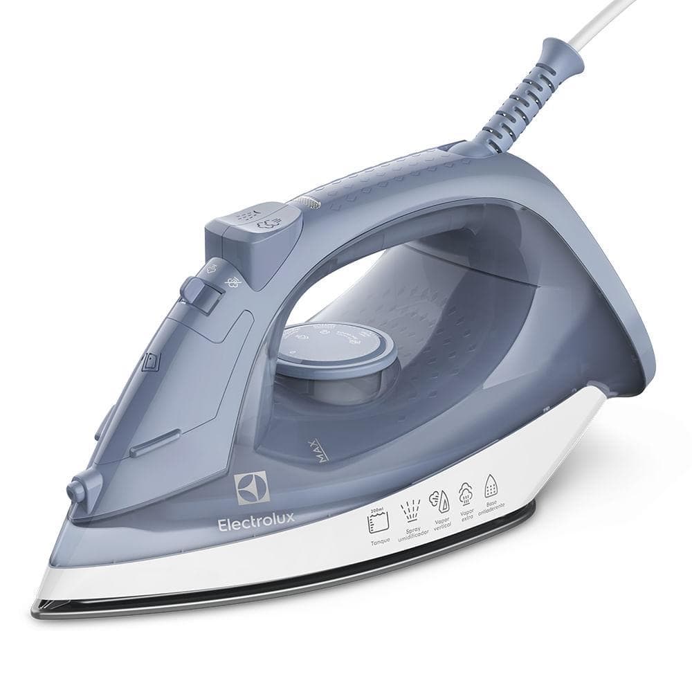 Ferro de Passar Roupa a Vapor e a Seco Electrolux Efficient com Vapor Vertical (ESI10