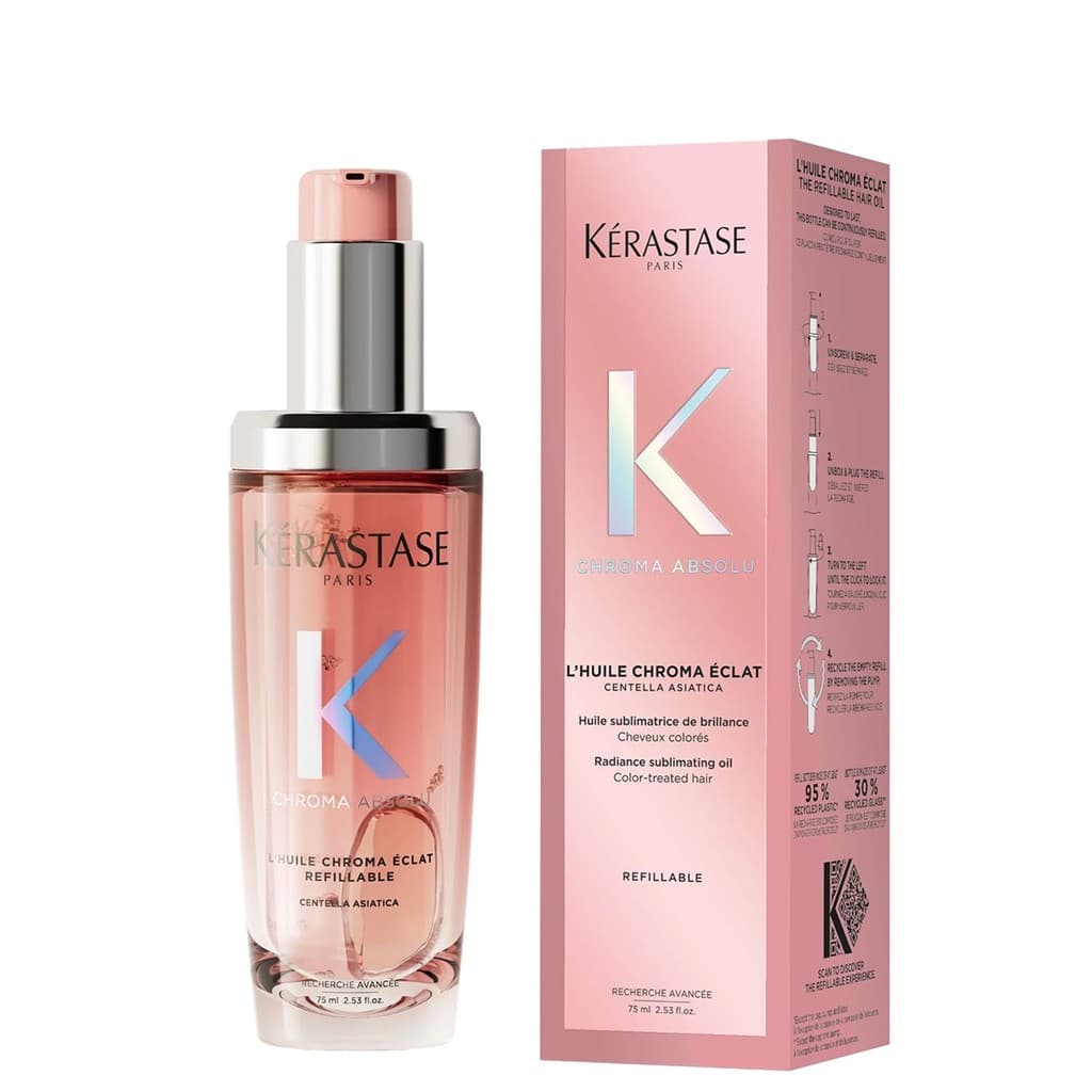 Kérastase Chroma Absolu L’Huile Chroma Éclat 75ml – Óleo Capilar para Cabelos Coloridos