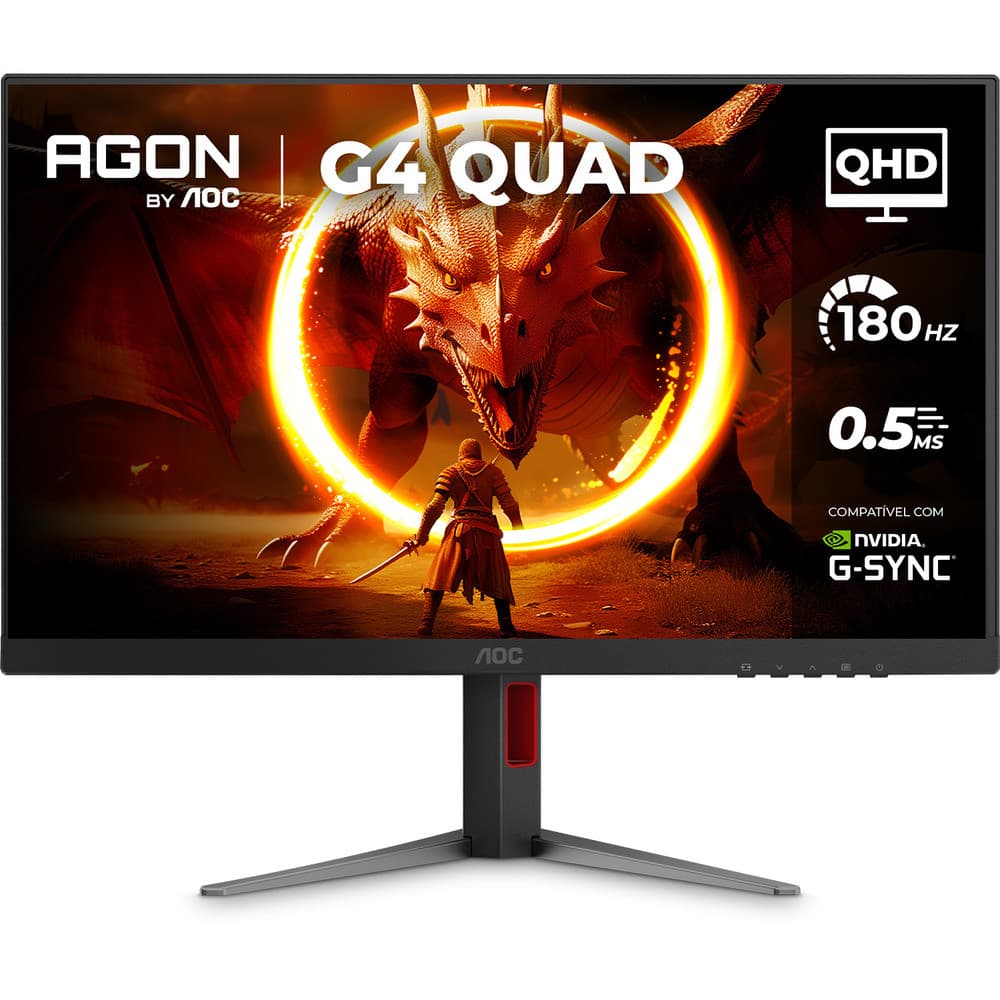 Monitor Gamer AOC AGON QUAD 27" QHD 180Hz 0,5ms IPS