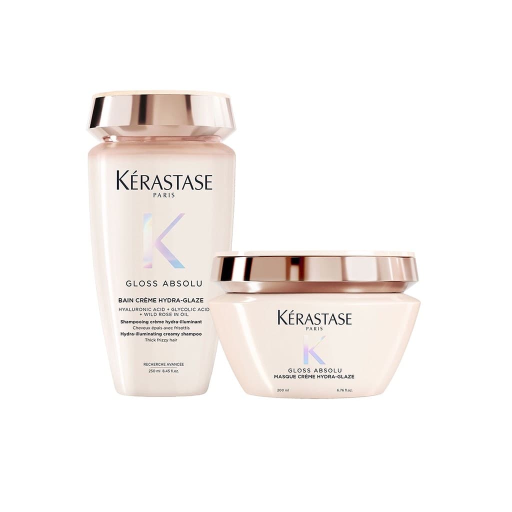 Kit Kérastase Gloss Absolu Crème Hydra-Glaze Shampoo 250ml + Máscara 200ML