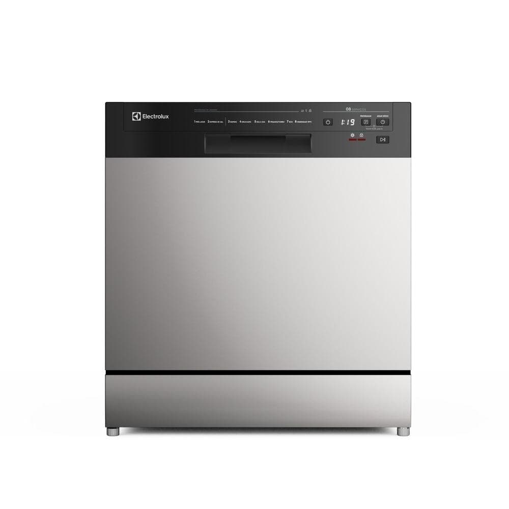 Lava-Louça Electrolux  8 Serviços Inox com Programa Lava & Seca 50 min (LS08E