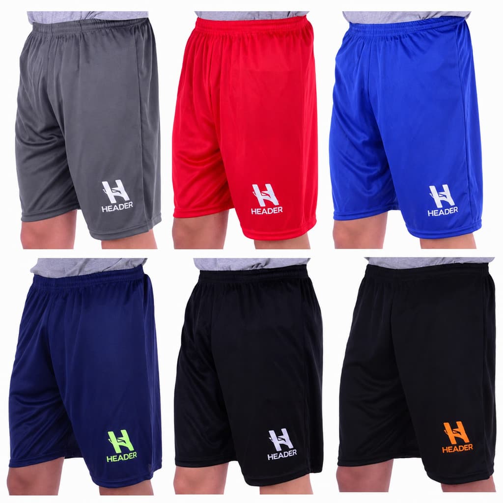 Kit 6 Shorts Atacado Header Calção Futebol Bermuda Short Praia